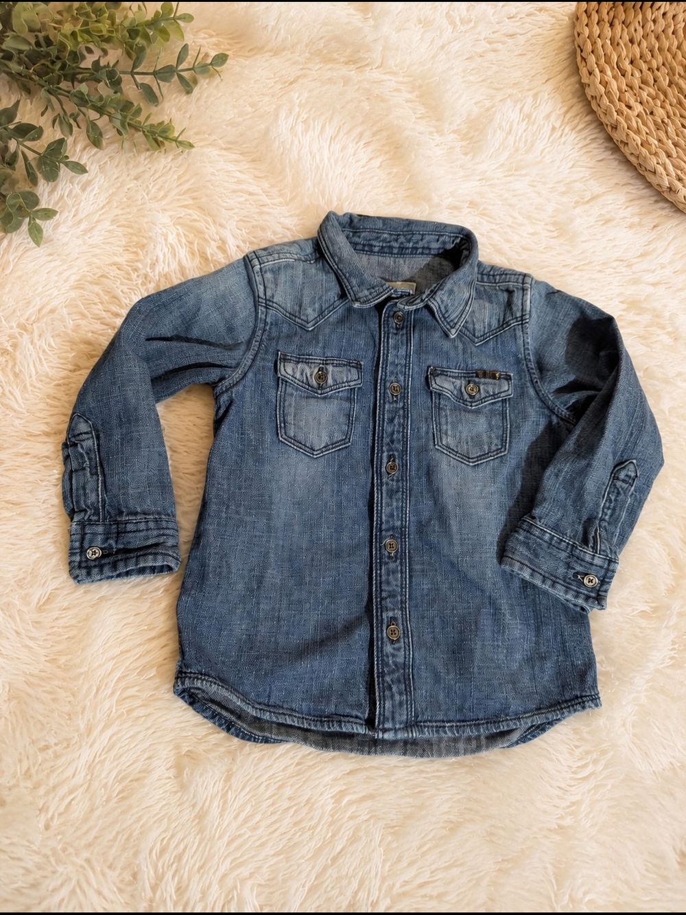 Diesel Kid 24M Denim Shirt | Toddler Unisex